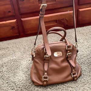 Brown leather Michael Kors bag
